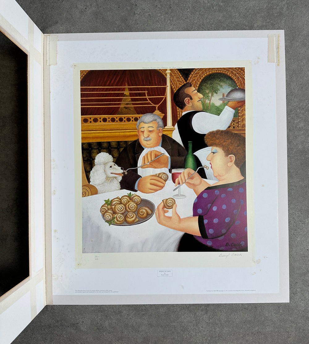 Dining in Paris (lithograph)