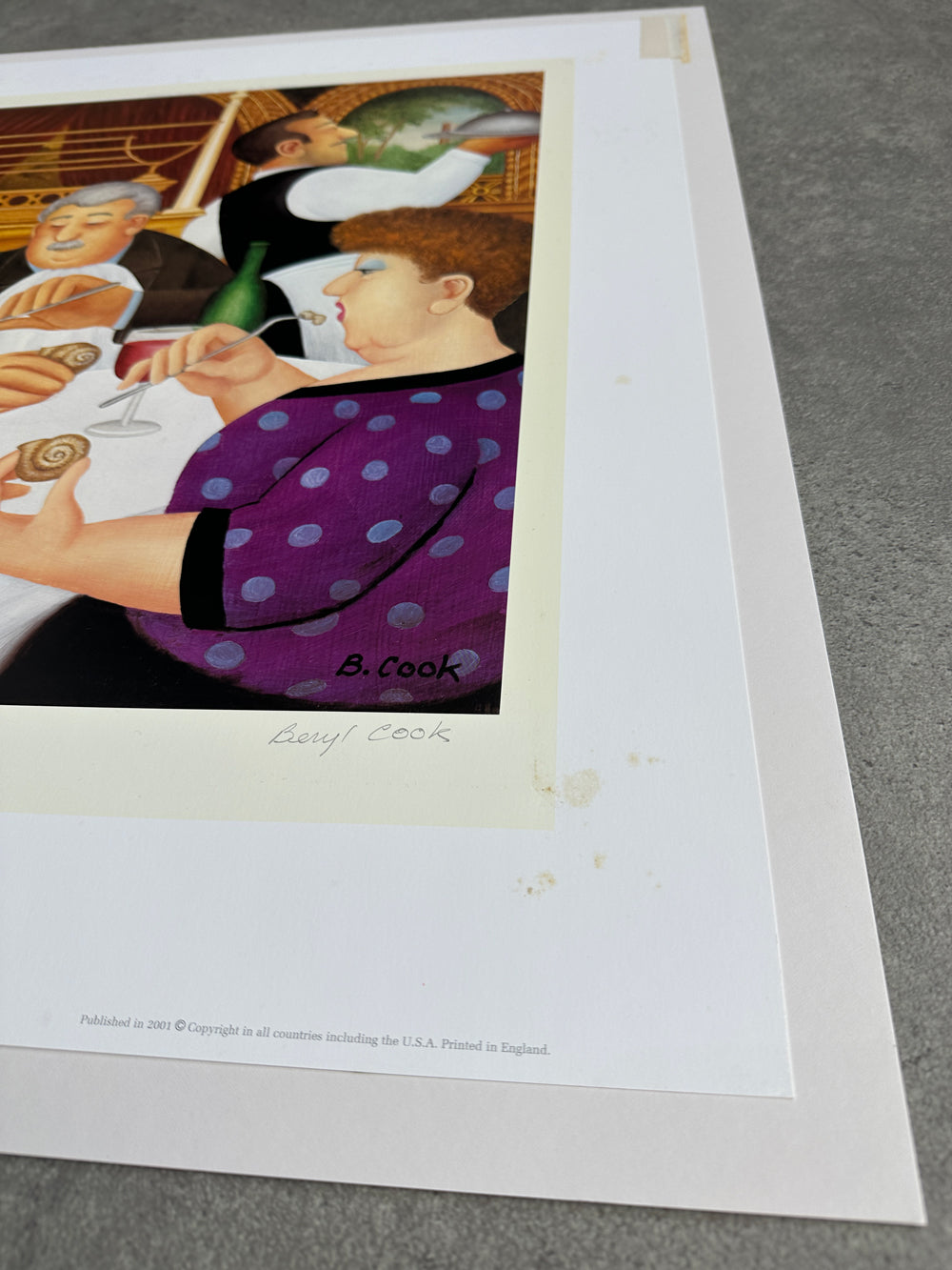 Dining in Paris (lithograph)