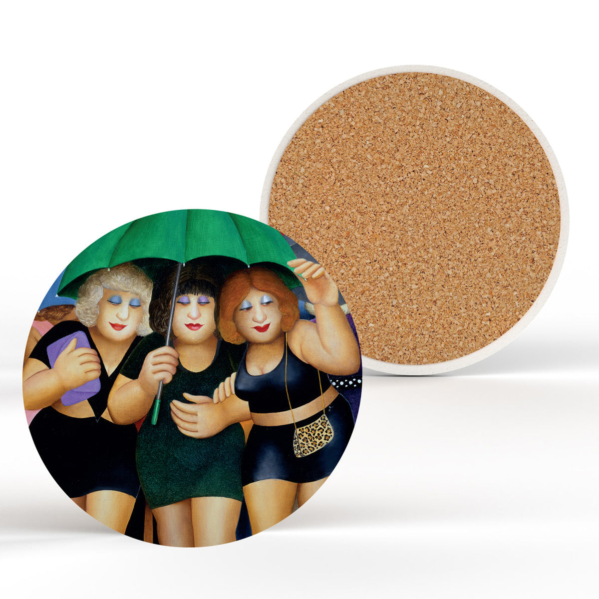 Clubbing in the Rain Ceramic Coaster