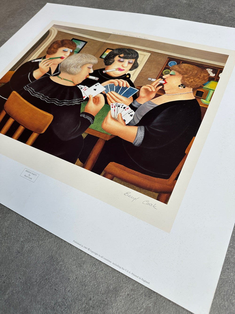 Bridge Party (lithograph)