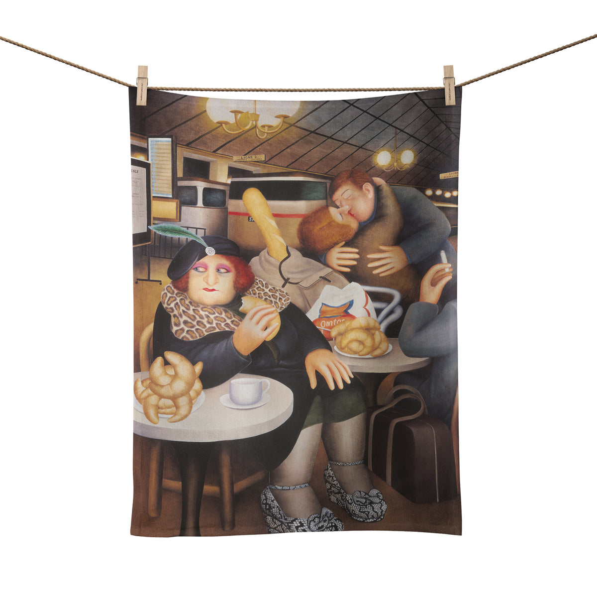 Gare Du Nord Tea Towel