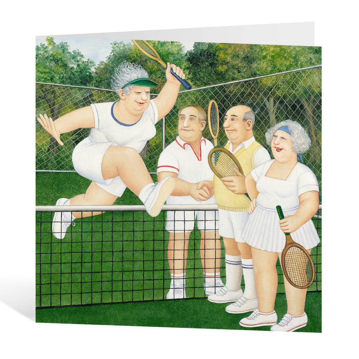 Mixed Doubles Greeting Card