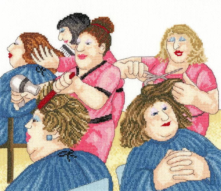'Hair with Flair' Cross Stitch Set