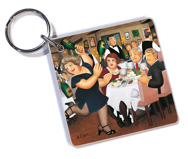 Dining Out Keyring