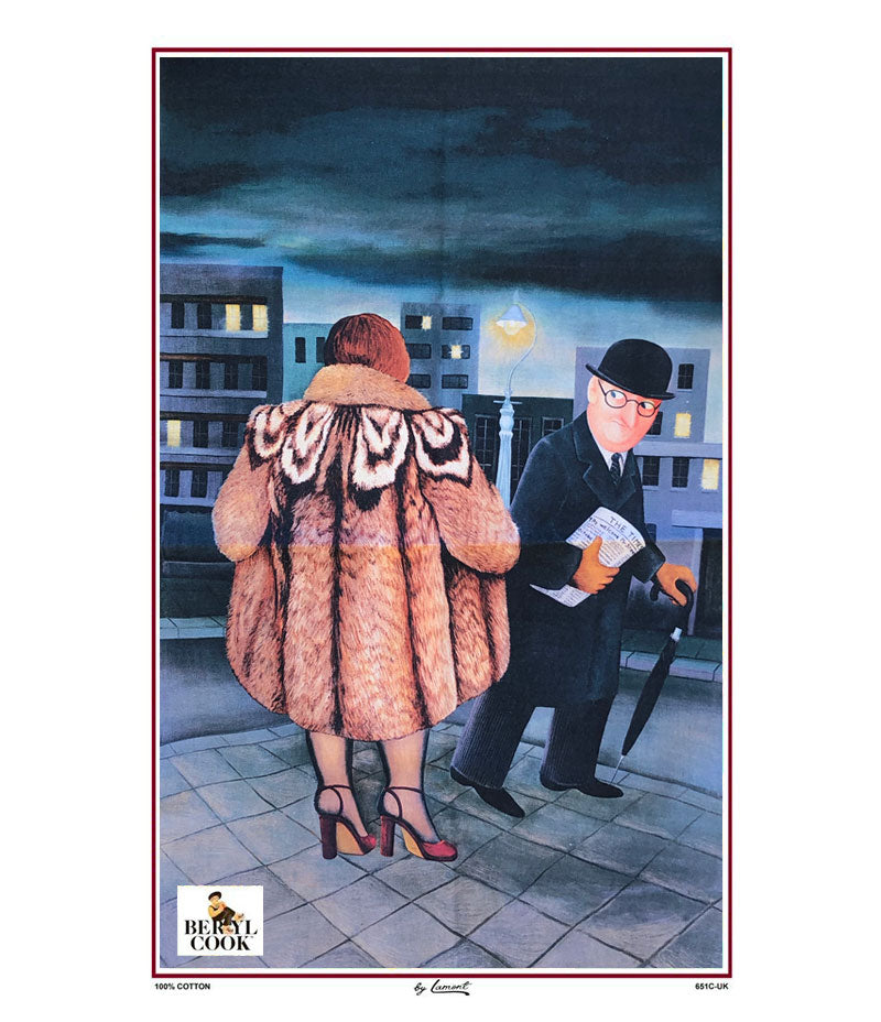 My Fur Coat Tea Towel ourberylcook