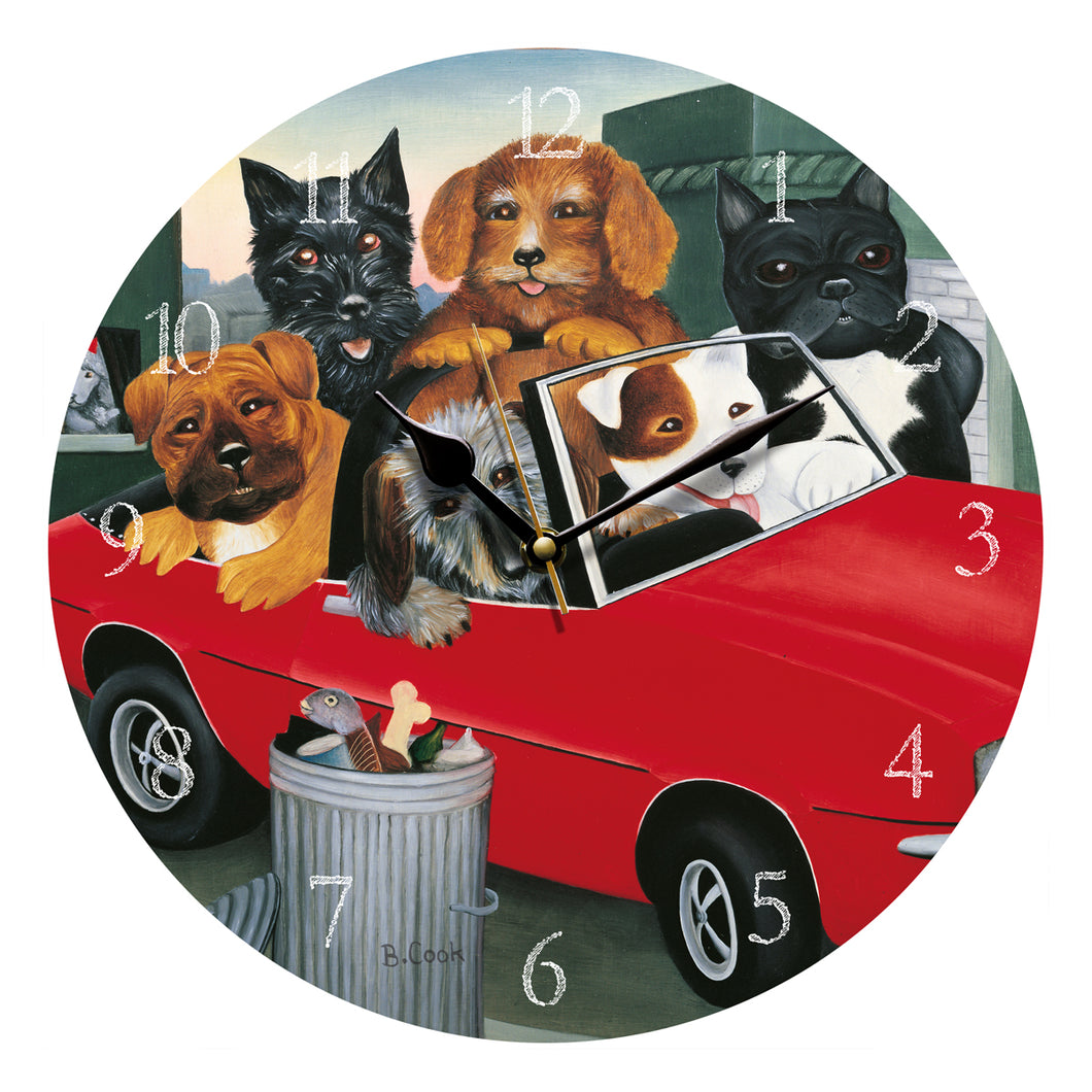 Top Dogs Wall Clock