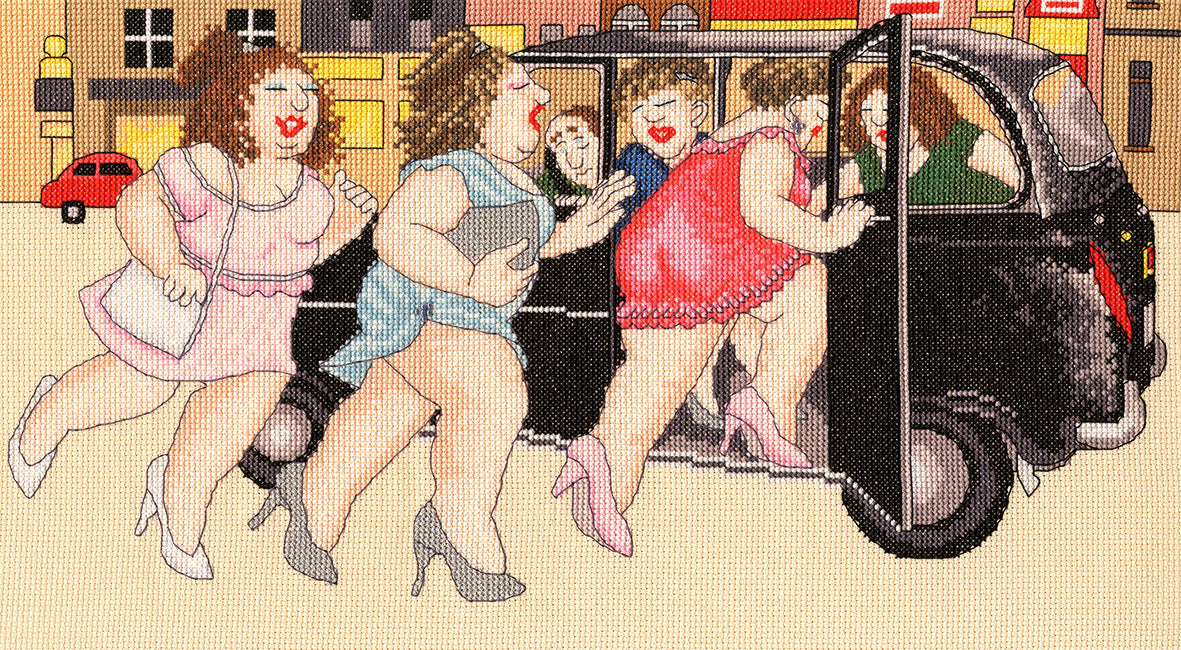 Taxi! Cross Stitch Set